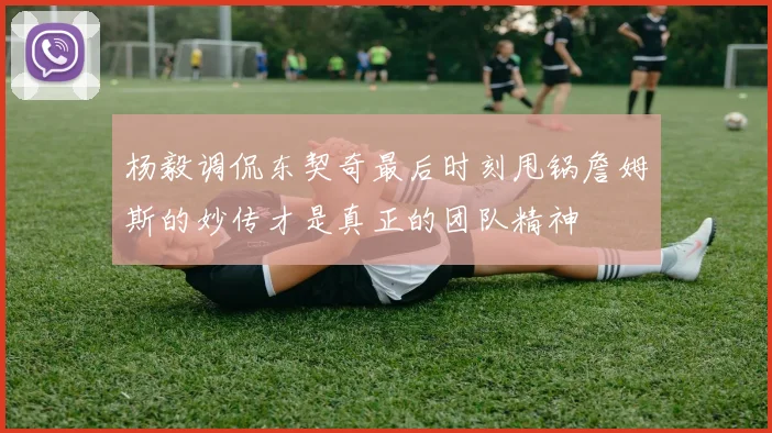 杨毅调侃东契奇最后时刻甩锅詹姆斯的妙传才是真正的团队精神